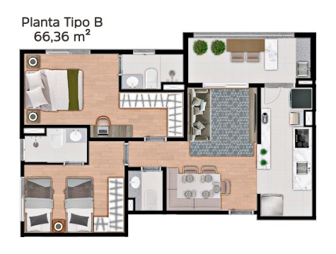 Colinas do Lago, apartamentos na zona sul de Bragança